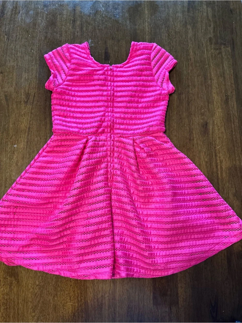 The Children's Place Hot Pink Textured Fit & Flare Dress